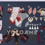 【三分妄想】原神 八重神子 コスプレ衣装 | 公式正規品 1/3Delusion セット set