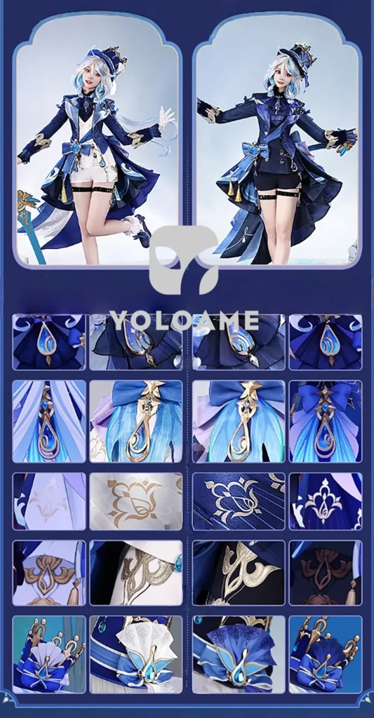 【三分妄想】原神 フリーナ (白) コスプレ衣装 | 公式正規品 1/3Delusion詳細3