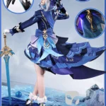 【三分妄想】原神 フリーナ (黒) コスプレ衣装 | 公式正規品 1/3Delusion詳細 2