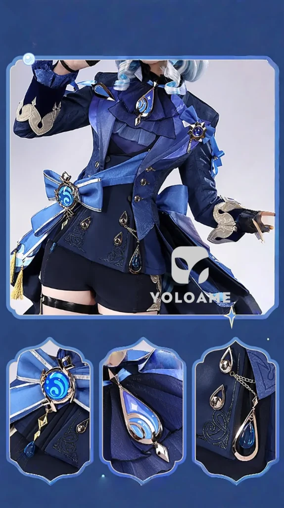 【三分妄想】原神 フリーナ (黒) コスプレ衣装 | 公式正規品 1/3Delusion詳細 6