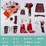 【三分妄想】原神 楓原万葉 コスプレ衣装 | 公式正規 1/3Delusion セット set