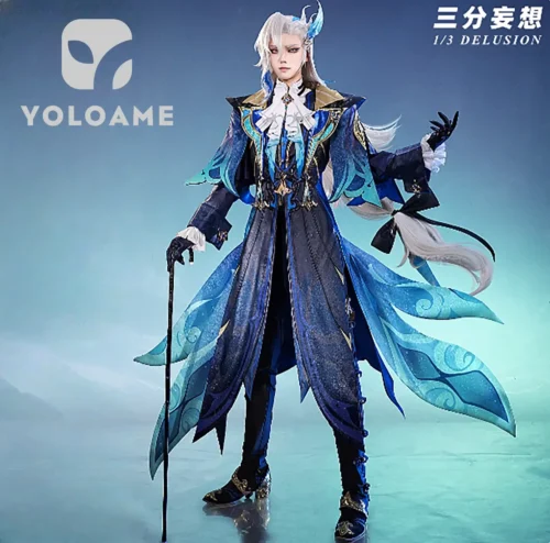 genshin-impact-neuvillette-cosplay-outfit-front 【三分妄想】原神 ネヴィルレット コスプレ衣装 | 公式正規品 1/3Delusion
