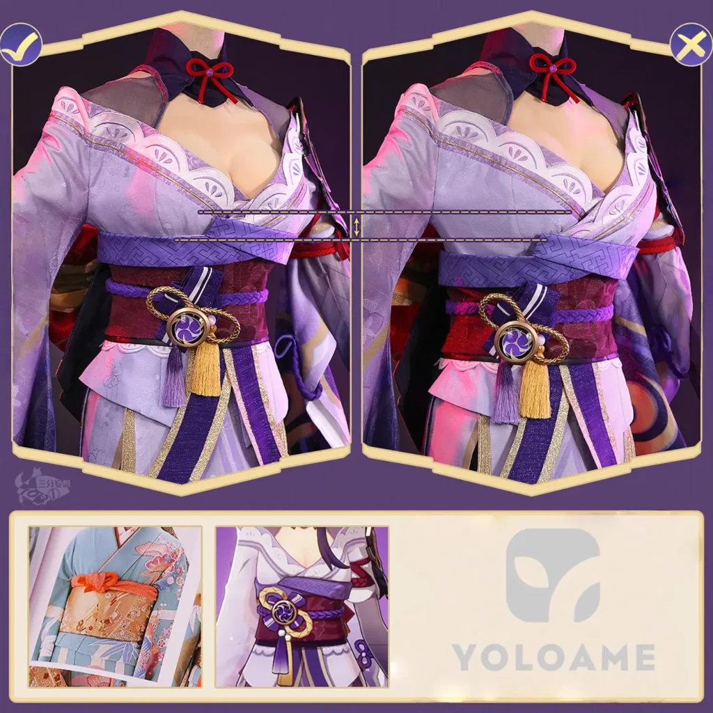 【三分妄想】原神 雷電将軍 (通常衣装) コスプレ衣装 | 公式正規品 1/3Delusion 詳細3