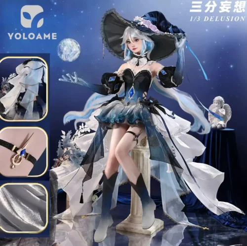 genshin-impact-furina-cosplay-outfit-detail-03 【三分妄想】原神 フォカロルス (Ver.2) コスプレ衣装 | 公式正規品 1/3Delusion