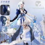 【三分妄想】原神 フリーナ コスプレ衣装 Furina 水色アリス　同人衣装 コスチューム 1/3Delusion