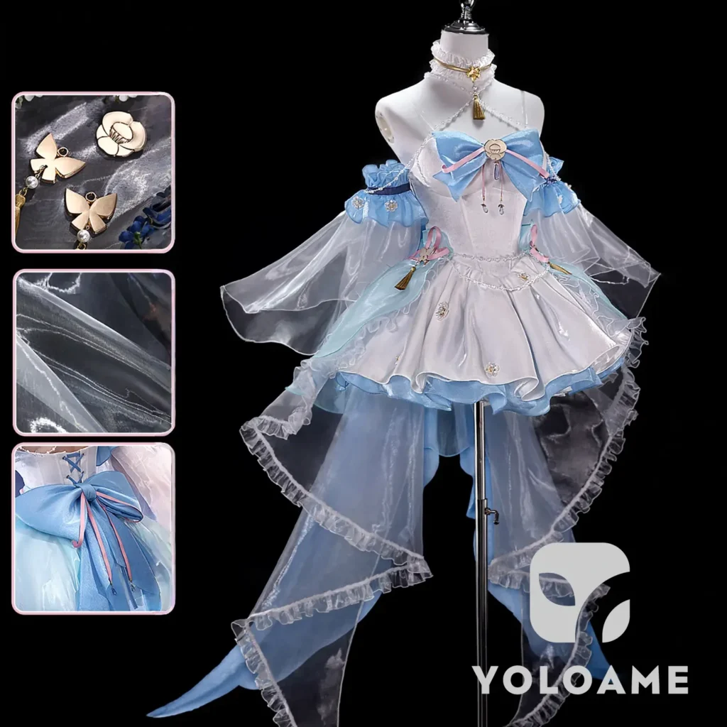 【三分妄想】原神 神里綾華 (Ver.2) コスプレ衣装 | 公式正規品 1/3Delusion 詳細5