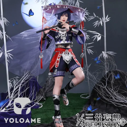 genshin-impact-scaramouche-cosplay-outfit-front 【三分妄想】原神 スカラマシュ (Ver.3) コスプレ衣装 | 公式正規品 1/3Delusion