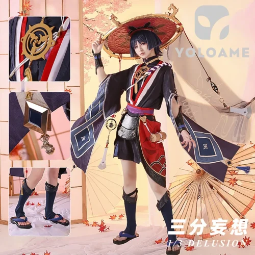 genshin-impact-scaramouche-cosplay-outfit-side 【三分妄想】原神 スカラマシュ (Ver.3) コスプレ衣装 | 公式正規品 1/3Delusion