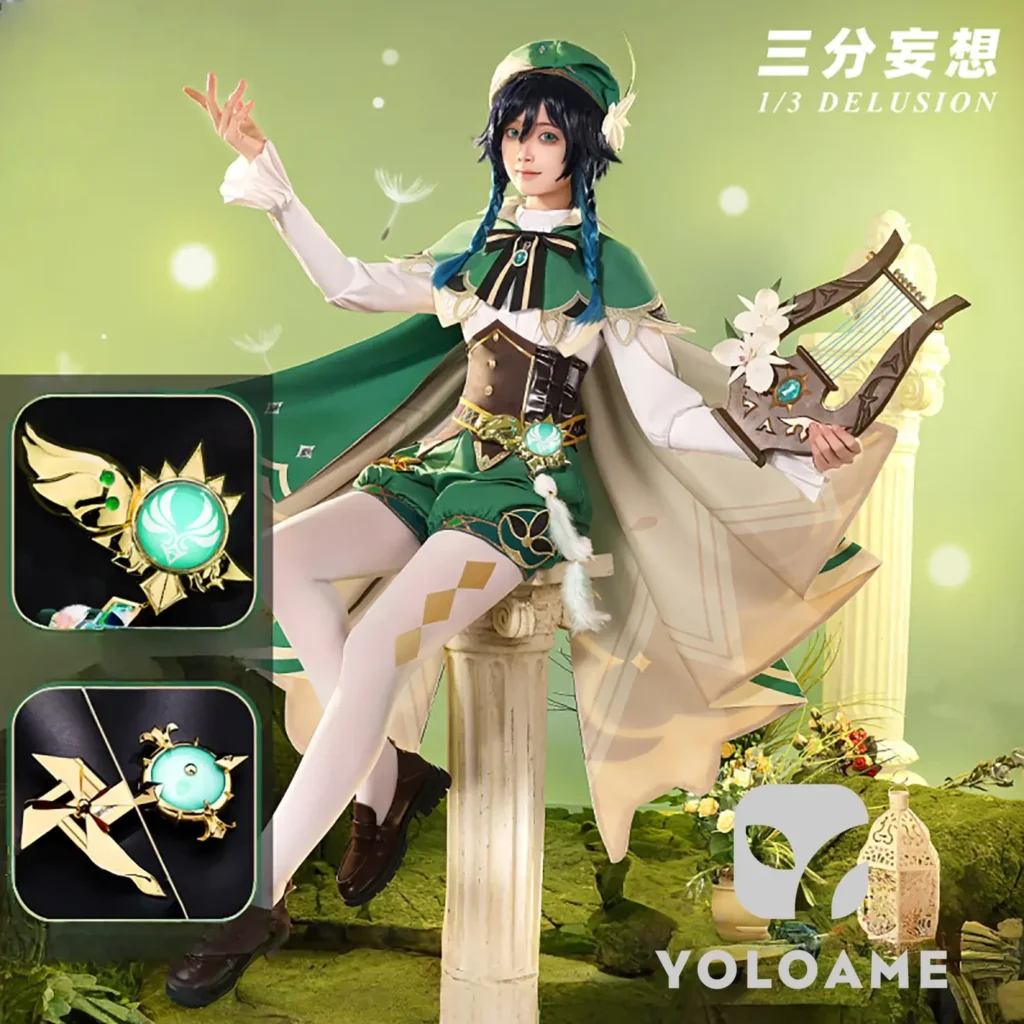 【三分妄想】原神 ウェンティ コスプレ衣装 | 公式正規品 1/3Delusion