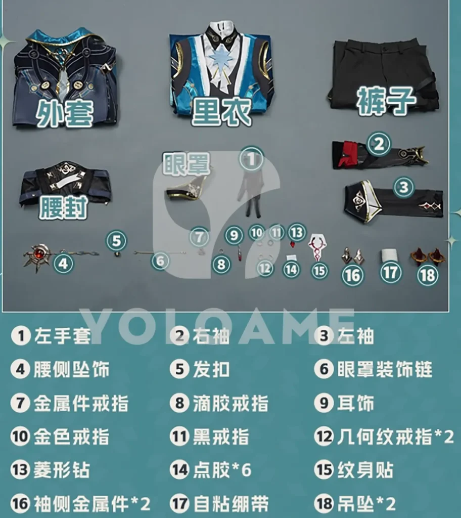 【三分妄想】崩壊スターレイル アナイクス コスプレ衣装 | 公式正規品 1/3Delusion セット set