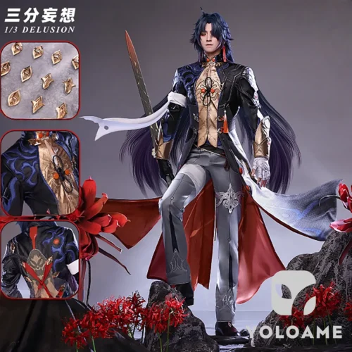 honkai-star-rail-blade-cosplay-outfit-front 【三分妄想】崩壊スターレイル 刃 コスプレ衣装 | 公式正規品 1/3Delusion