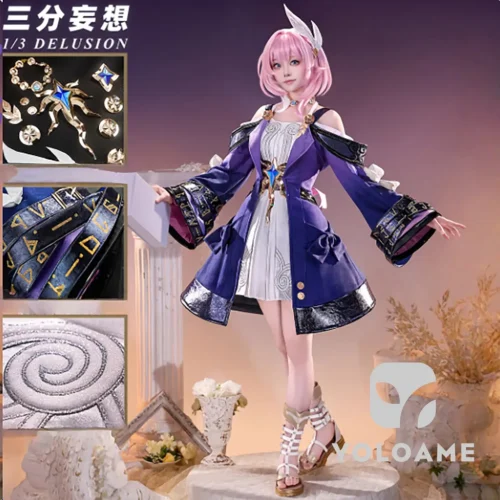 honkai-star-rail-cyrene-cosplay-outfit-front 【三分妄想】崩壊スターレイル キュレネ コスプレ衣装 | 公式正規品 1/3Delusion