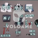 【三分妄想】崩壊スターレイル 丹恒・飲月 コスプレ衣装 | 公式正規品 1/3Delusion セット set