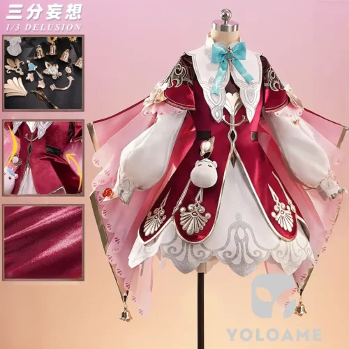 honkai-star-rail-hyacine-cosplay-outfit-side 【三分妄想】崩壊スターレイル ヒアンシー コスプレ衣装 | 公式正規品 1/3Delusion