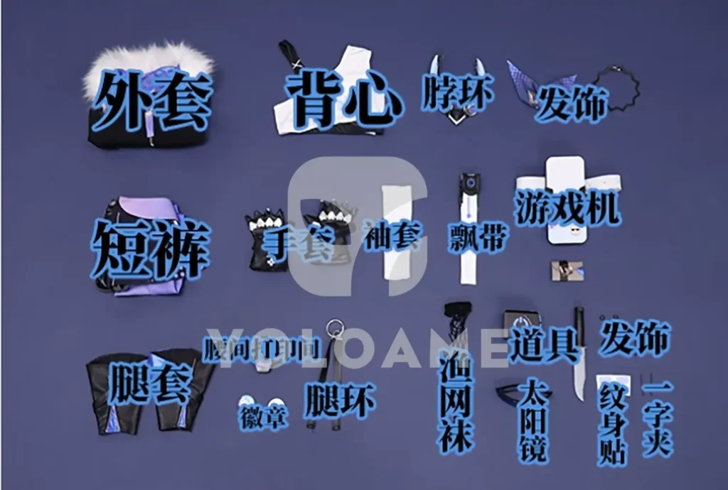 【三分妄想】崩壊スターレイル 銀狼 コスプレ衣装 | 公式正規品 1/3Delusion セット set