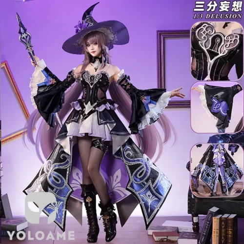 honkai-star-rail-the-herta-cosplay-outfit-front 【三分妄想】崩壊スターレイル マダム・ヘルタ コスプレ衣装 | 公式正規品 1/3Delusion