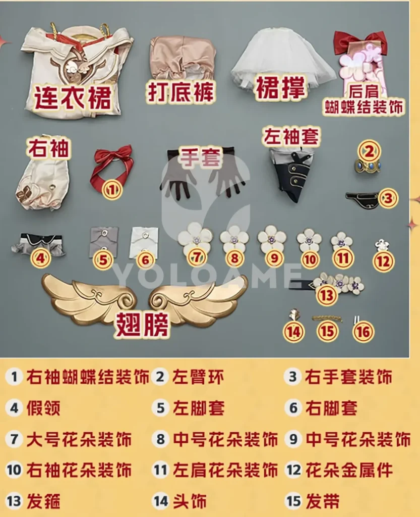 【三分妄想】崩壊スターレイル ティバオ コスプレ衣装 | 公式正規品 1/3Delusion セット set