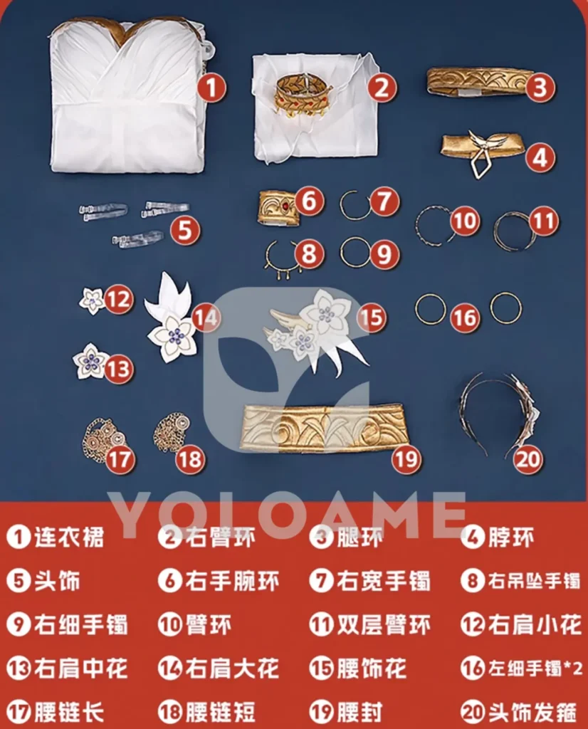 【三分妄想】崩壊スターレイル トリスビアス コスプレ衣装 | 公式正規品 1/3Delusion セット set