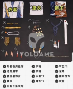 【三分妄想】アークナイツ シュウ コスプレ衣装 | 公式正規品 1/3Delusion セット set