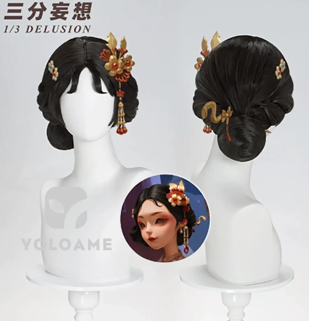 【三分妄想】Identity V 第五人格 芸者 コスプレ衣装 | 公式正規品 1/3Delusion ウィッグ wig